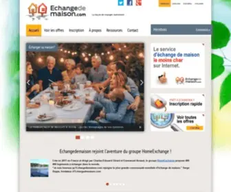Echangedemaison.com(Échange de maison ou d'appartement pour les vacances) Screenshot