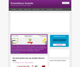 Echantillonsgratuits.ca(Echantillonsgratuits) Screenshot