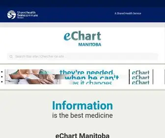 Echartmanitoba.ca(EChart Manitoba) Screenshot