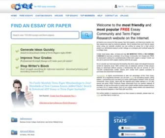 Echeat.com(Free essays) Screenshot