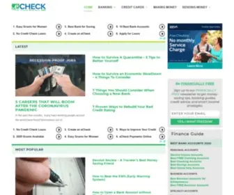 Echeck.org(Personal Finance Made Easy) Screenshot