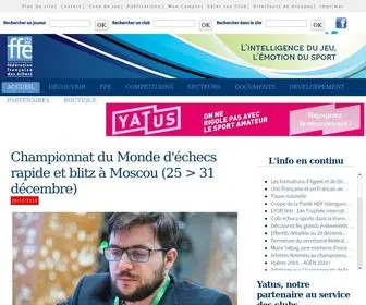 Echecs.asso.fr(Fédération) Screenshot