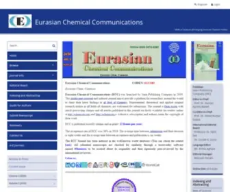 Echemcom.com(Eurasian Chemical Communications (ECC)) Screenshot