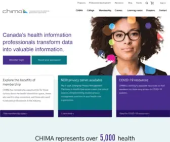 Echima.ca(The Canadian Health Information Management Association) Screenshot