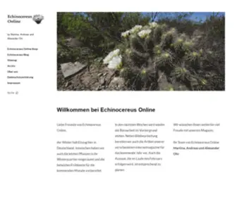 Echinocereus.de(Echinocereus Online) Screenshot