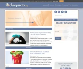 Echiropractor.org(The Ultimate Chiropractic Resources) Screenshot