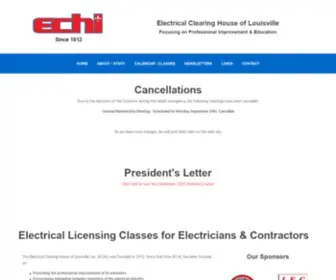 Echlky.com(Electrician Licensing) Screenshot