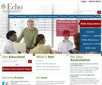 Echo-CA.org(The Educational Community for Homeowners (ECHO)) Screenshot
