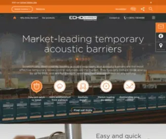 Echobarrier.co.uk(Acoustic Barriers) Screenshot