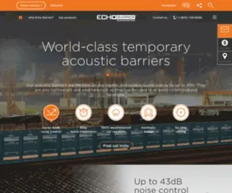 Echobarrier.com(Acoustic Barriers) Screenshot