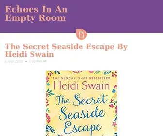 Echoesinanemptyroom.com(Hannah's book blog) Screenshot