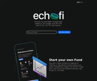 Echofi.co(Invest with the Best) Screenshot