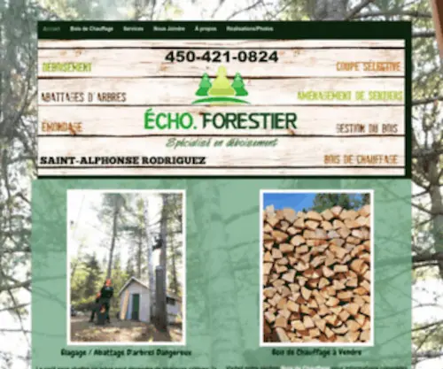 Echoforestier.com(Écho) Screenshot