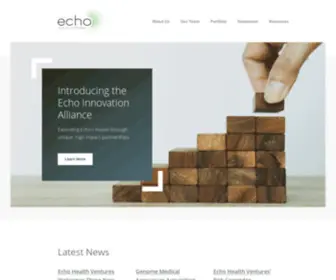 Echohealthventures.com(Echo Health Ventures) Screenshot