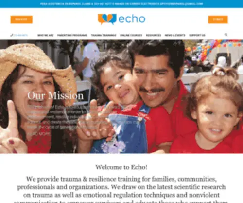Echoparenting.org(Our mission) Screenshot
