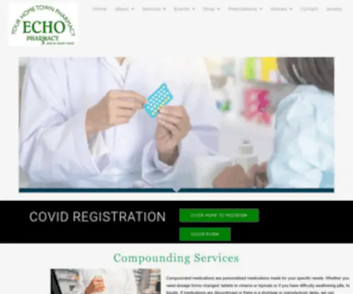 Echopharmacy.com(Home Page for Echopharmacy Miller Place NY) Screenshot