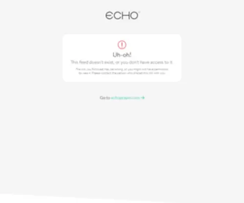 Echoprayerfeeds.com(Echo Prayer) Screenshot