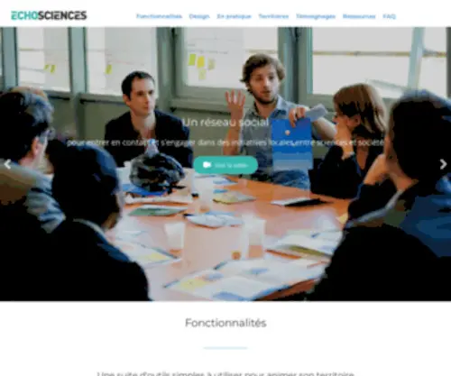 Echosciences.com(Accueil) Screenshot