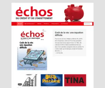 Echosducredit.be(Echos du crédit et de l'endettement) Screenshot