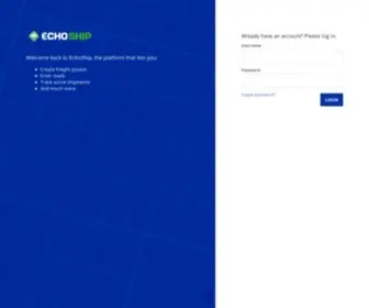 Echoship.com(Shipper Portal) Screenshot