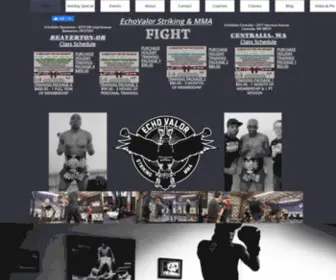 Echovalor.com(EchoFit Academy Home EchoValor Striking & MMA) Screenshot