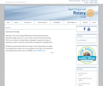 Echrotary.org(East Chapel Hill Rotary Club) Screenshot