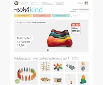 Echtkind.de(Holzspielzeug & Gutes Öko) Screenshot