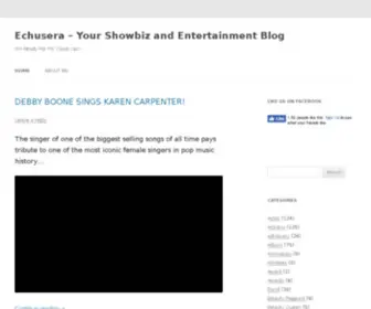 Echusera.com(Your Showbiz and Entertainment Blog) Screenshot