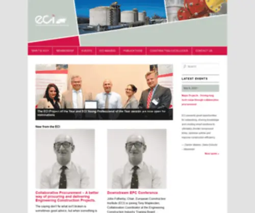 Eci-Online.org(European Construction Institute) Screenshot