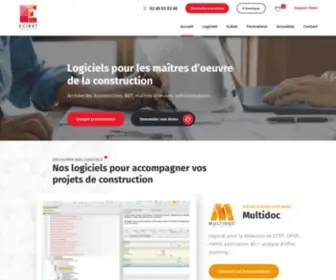 Ecibat.fr(Logiciels pour les maîtres d'oeuvre de la construction) Screenshot