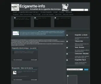 Ecigarette-Info.com(Cigarette electronique) Screenshot