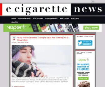 Ecigarettenews.net(E-Cigarette News) Screenshot