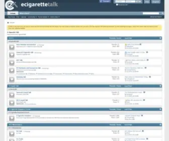 Ecigarettetalk.com(ECigarette Talk) Screenshot