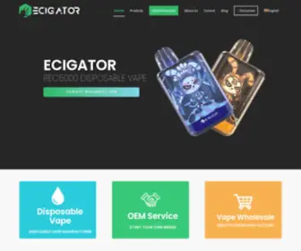 Ecigator.com(Ecigator vape factory) Screenshot