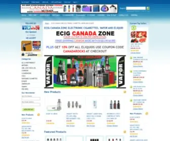 Ecigcanadazone.com(Ecig Canada Electronic Cigarettes) Screenshot