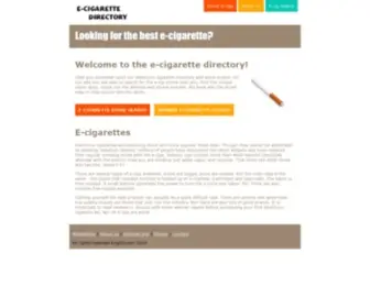 Ecigdir.com(Electronic Cigarette Directory) Screenshot