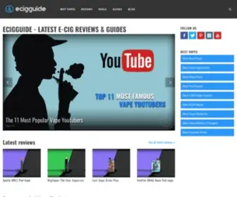 Ecigguide.com(E-cig Reviews, Comparisons & Tips) Screenshot