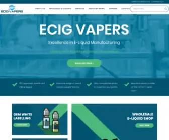 EcigVapers.com(Wholesale E) Screenshot