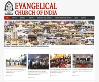 Ecionline.org(Evangelical Church of India) Screenshot