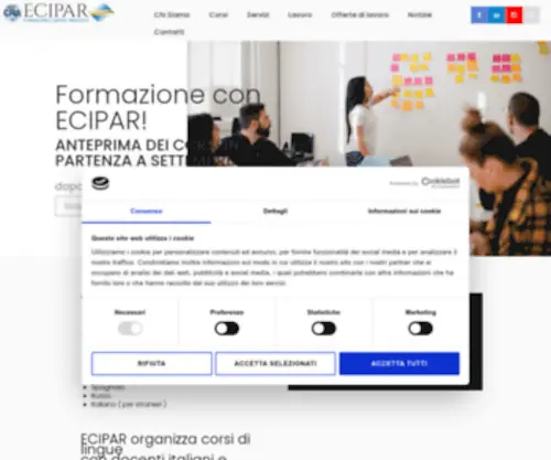 Eciparformazione.it(ECIPAR Reggio Emilia) Screenshot