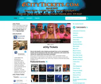 Ecitytickets.com(Tickets) Screenshot