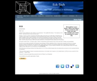 ECK-Tech.com(Home Page) Screenshot
