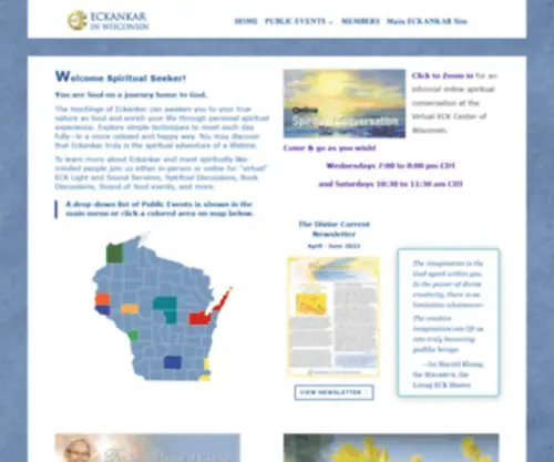 Eckankar-WI.org(ECKANKAR in Wisconsin) Screenshot