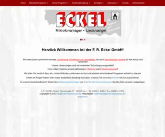 Eckel-Liedanzeige.de(Die neuen Liedanzeige) Screenshot