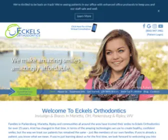 Eckelsortho.com(Amazing Smiles Amazingly Affordable ) Screenshot