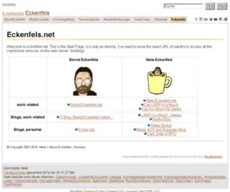 Eckenfels.net(Bernd und Mela Eckenfels) Screenshot