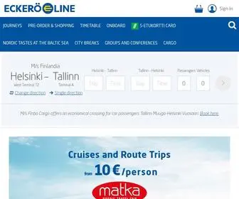Eckeroline.com( Eckerö Line) Screenshot