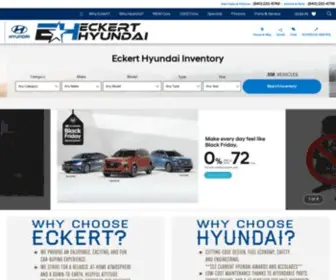 Eckerthyundai.com(Eckert Hyundai in Denton) Screenshot