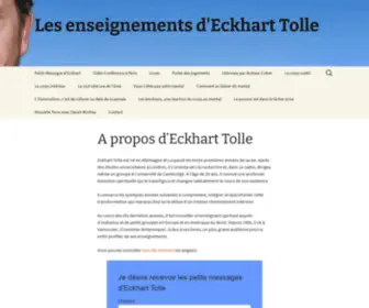 Eckharttolle.fr(Les enseignements d'Eckhart Tolle) Screenshot