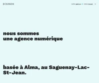 Eckinox.ca(Agence numérique) Screenshot